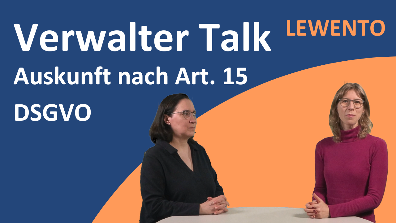 Verwalter Talk: Auskunft nach Art. 15 DSGVO